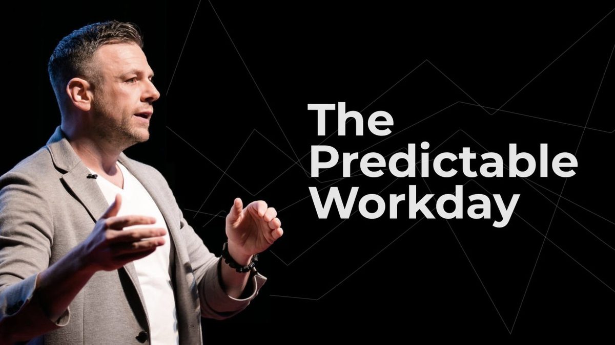 Joe Martin presenting 'The Predictable Workday'